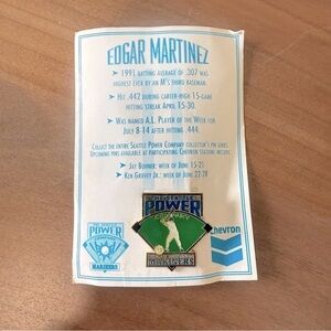 New! Edgar Martinez Seattle Mariners collectible pin